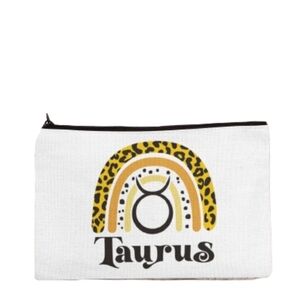 Taurus Zodiac Sign Custom Makeup Bag